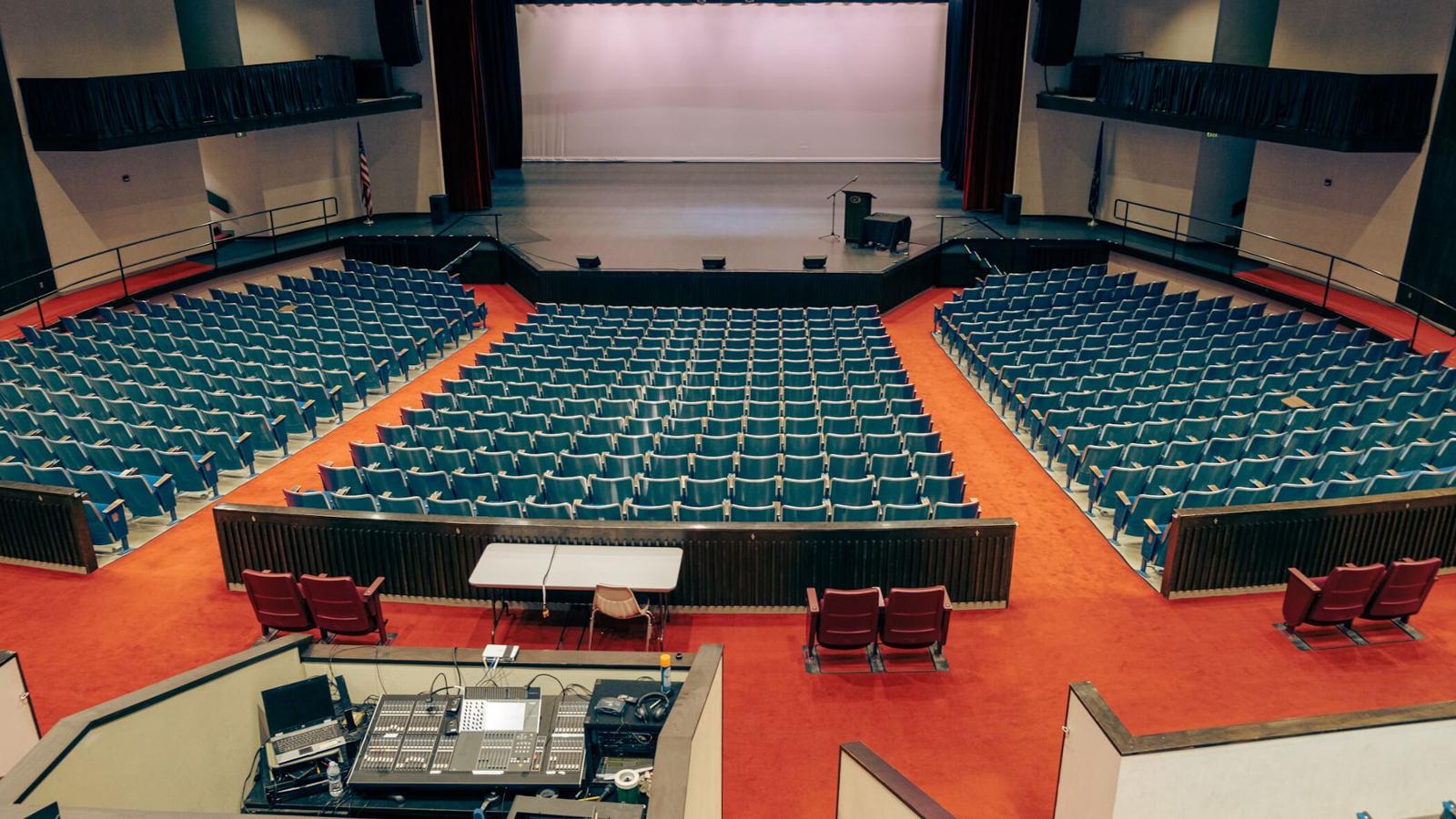 auditorium from above