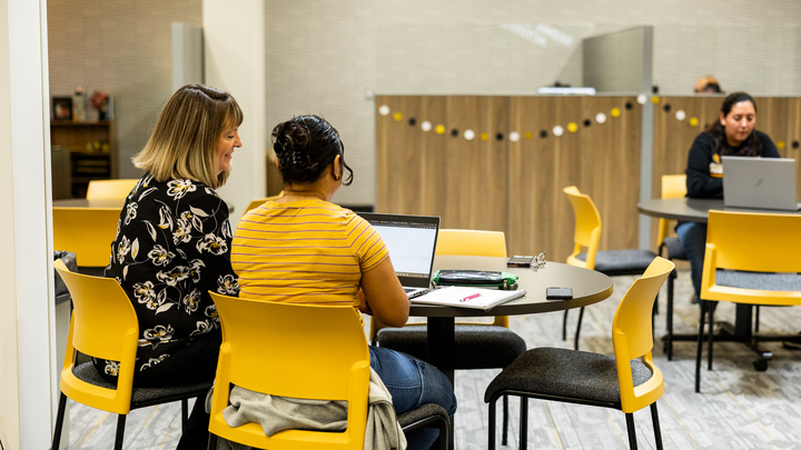 group of college freshmen posing in matching Bridge to Success shirts