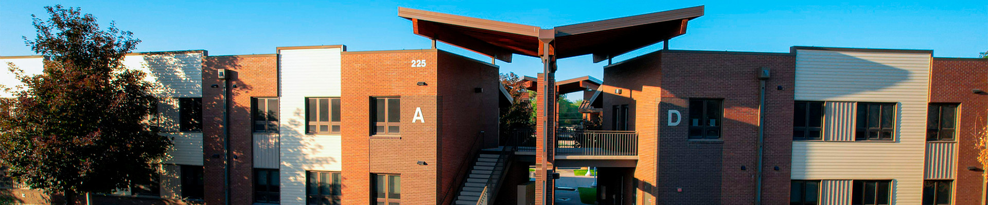 Brick apartments 